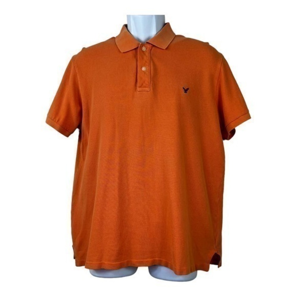 American Eagle Outfitters Men Polo Shirt Orange size M